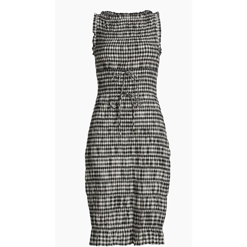 DOEN ROSELLA DRESS
IN NOIR GRETA GINGHAM Size M - Picture 9 of 16